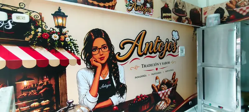 Antojos — Mural interior — Trabajo de impresión digital instalado