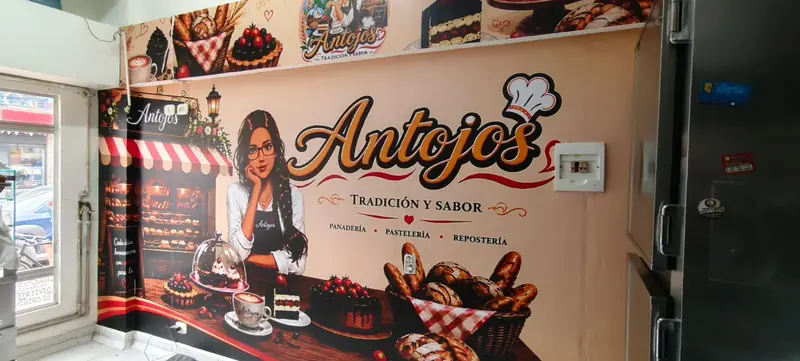 Antojos — Mural interior — Trabajo de impresión digital instalado