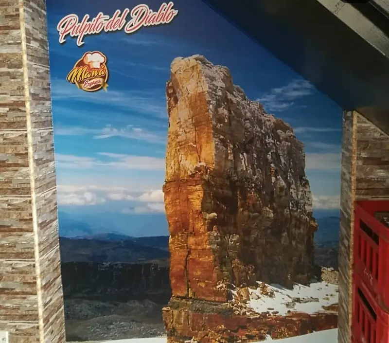 Mural Púlpito del Diablo — Trabajo de impresión digital instalado